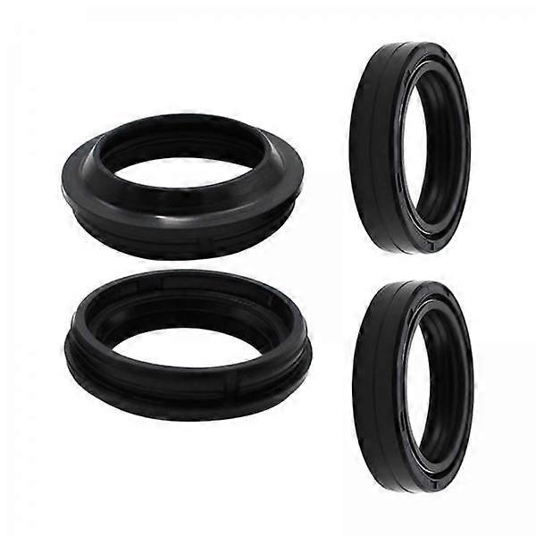 2-4pack 4Pcs Motorcycle Front Fork Damper Oil Seal and Dust Seal Durable