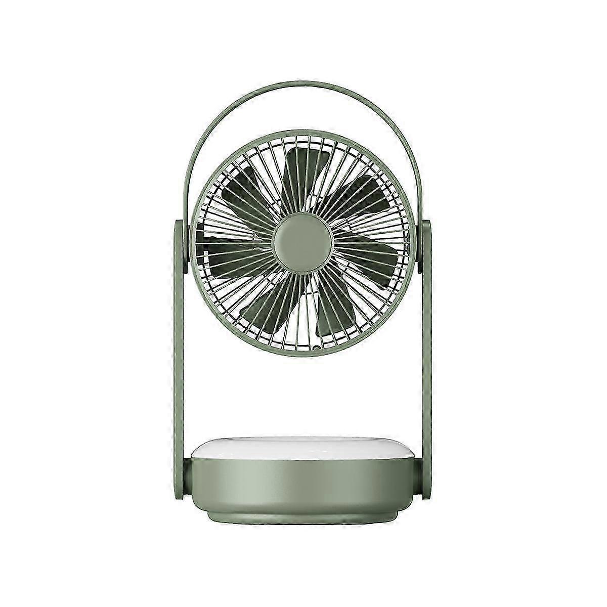 10000 MAh Wall-Mounted Fan with Night Light Free Punching Home Mute Fan Desktop Desktop Fan USB Cha