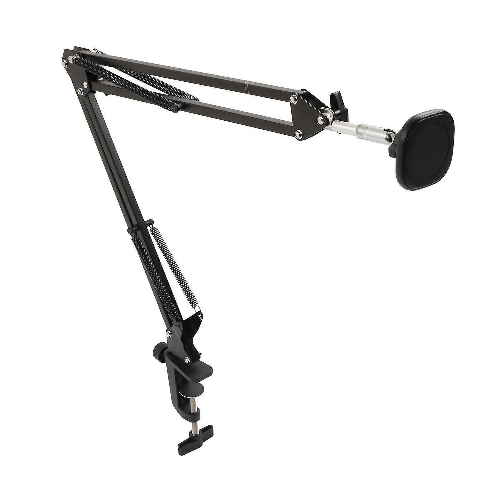 Overhead Phone Mount Magnetic Absorption Multidirectional Flexible Arm Articulating Phone Stand for Table Top 