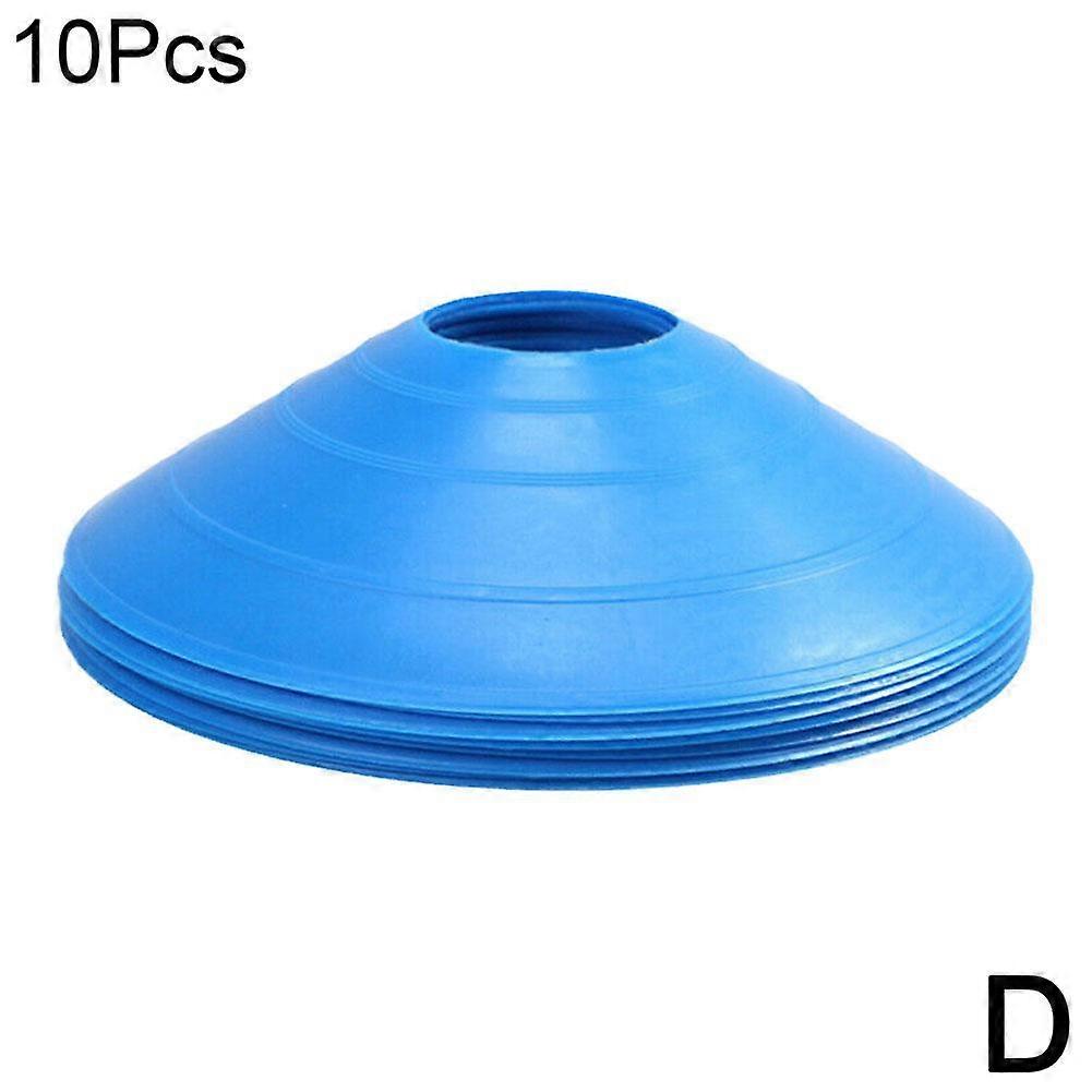 Windproof PE Football Training Cones Set of 10 for Agility Speed and Ball Control Drills Stable Base Design