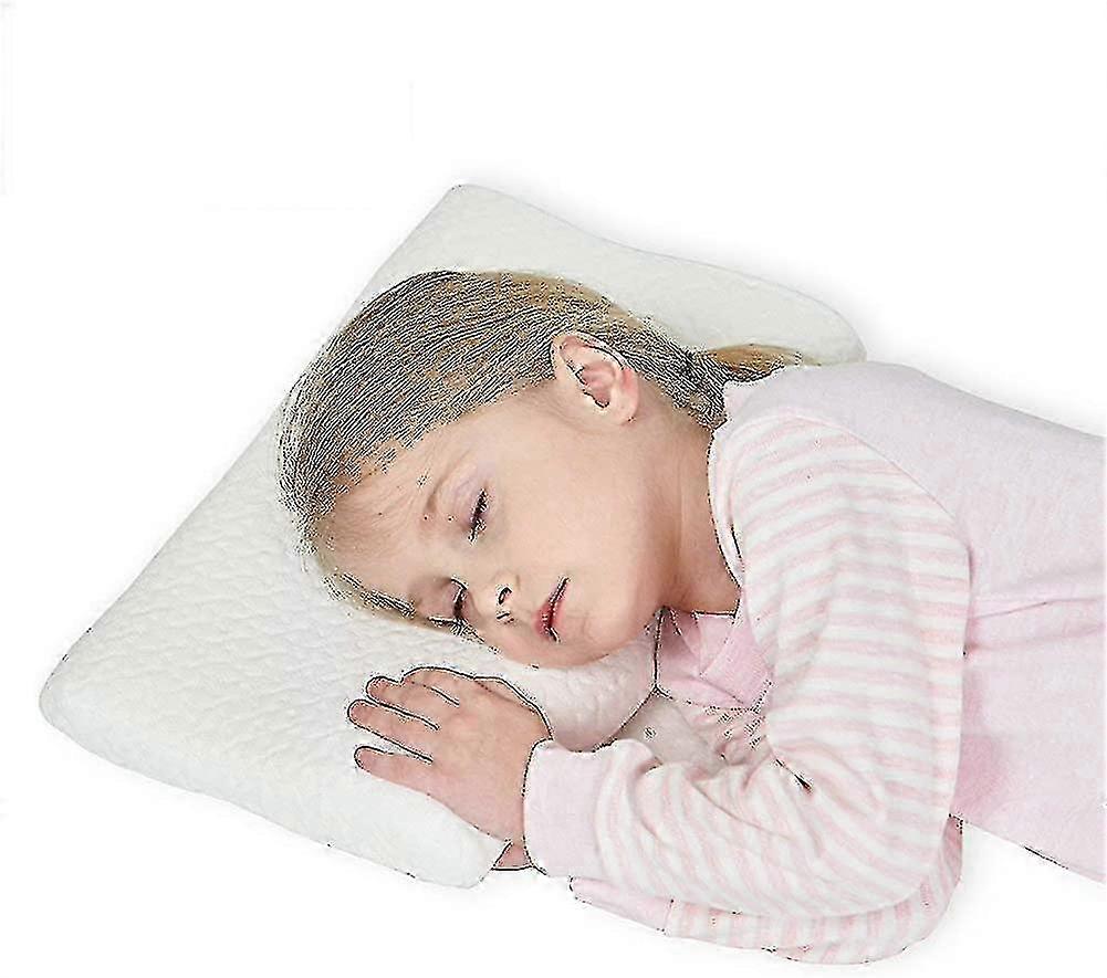 Suitable for Health Kids Pillow for Bed Sleeping Hypoallergenic Memory Foam Kids Pillow Neck Support-jc