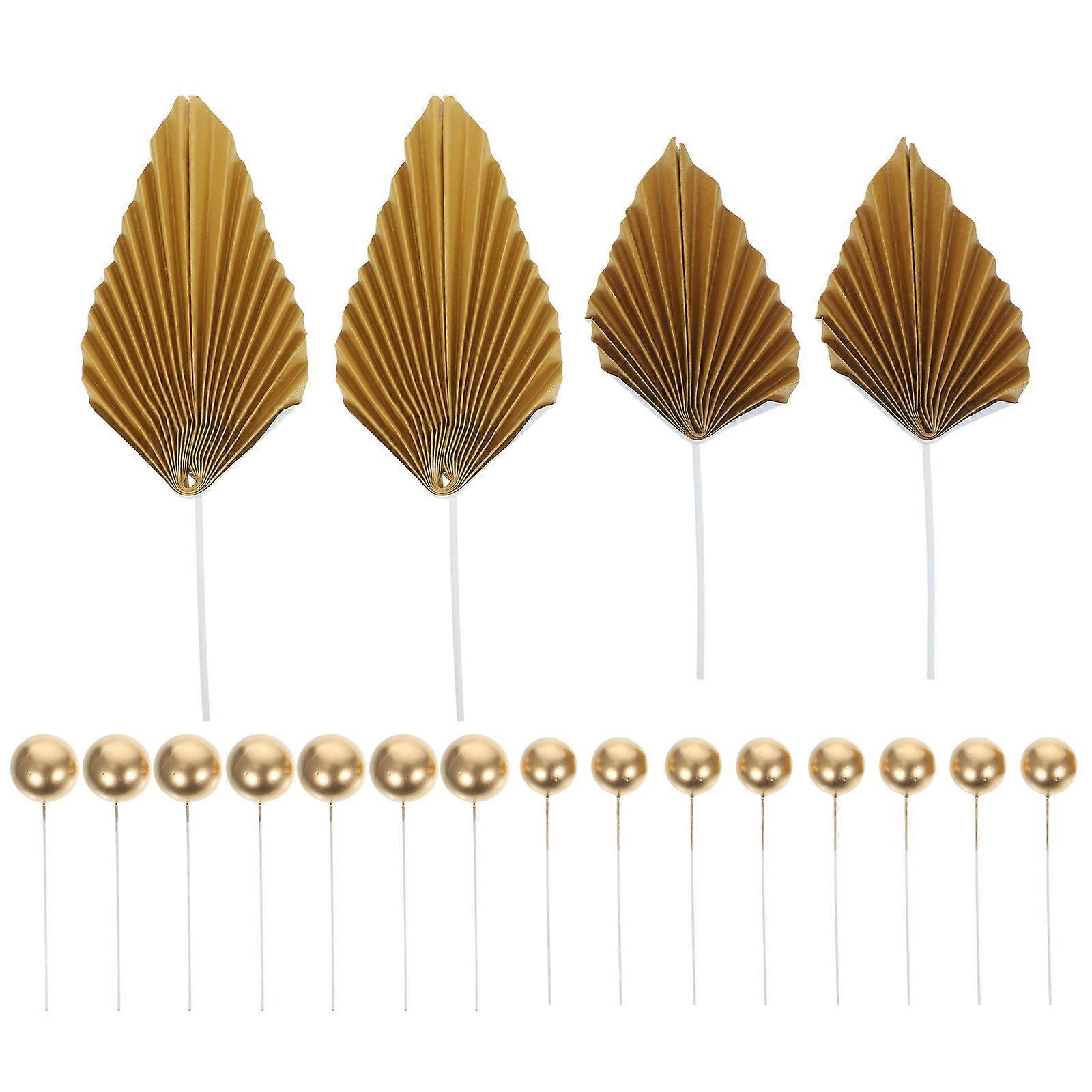 Round Cake Toppers Featuring Ball and Leaf Patterns for Themed Parties