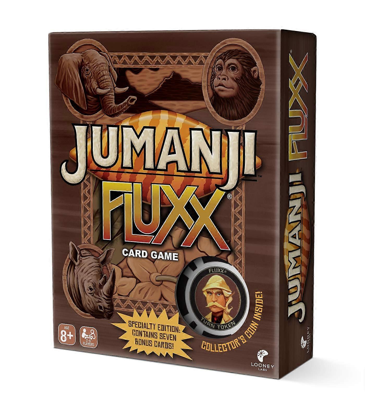 Looney Labs Jumanji Fluxx Card Game - Experience The Chaos Of The Jumanji Jungle