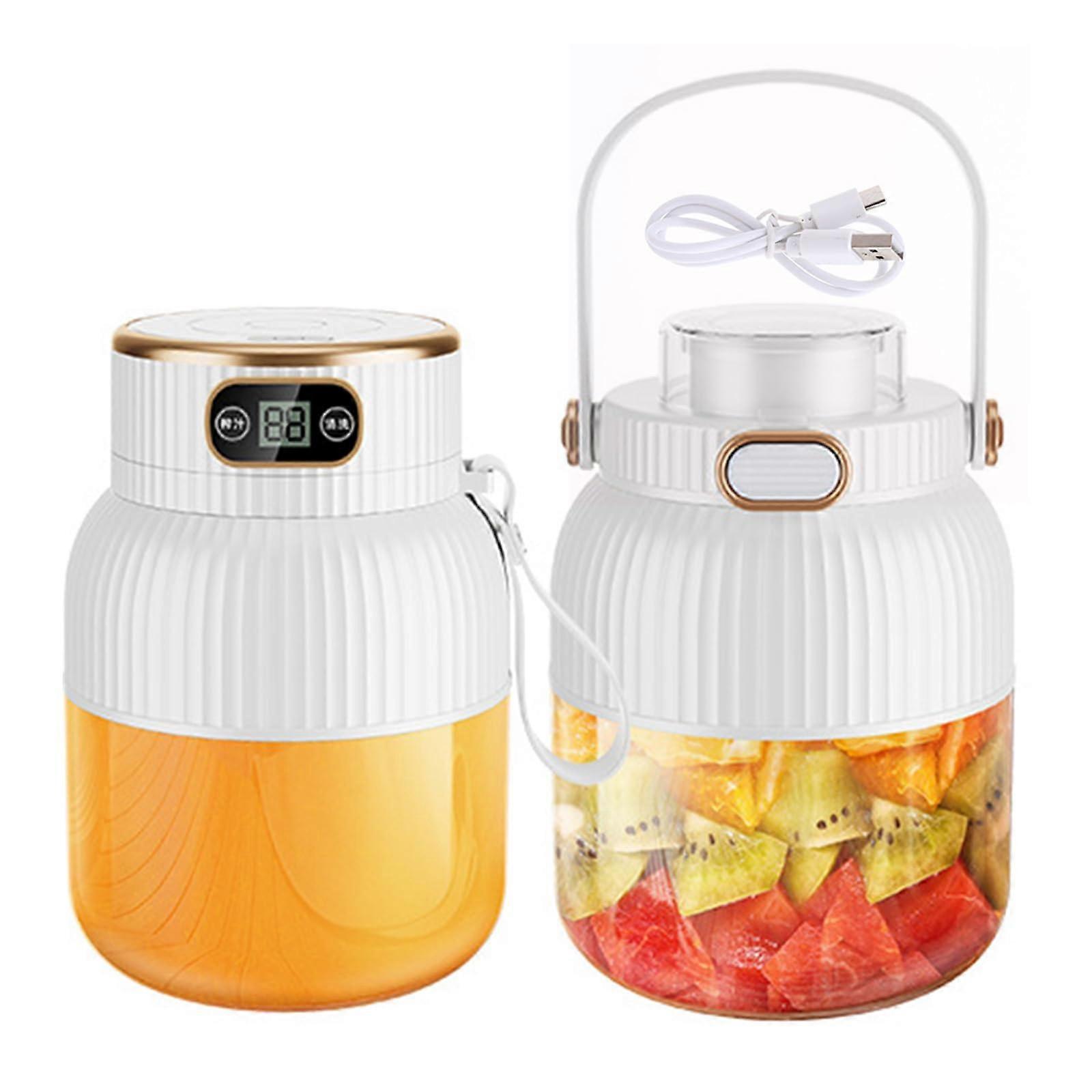 Portable USB Rechargeable Blender 600ml Juicer Cup with Powerful Motor for Home Gym Smoothies