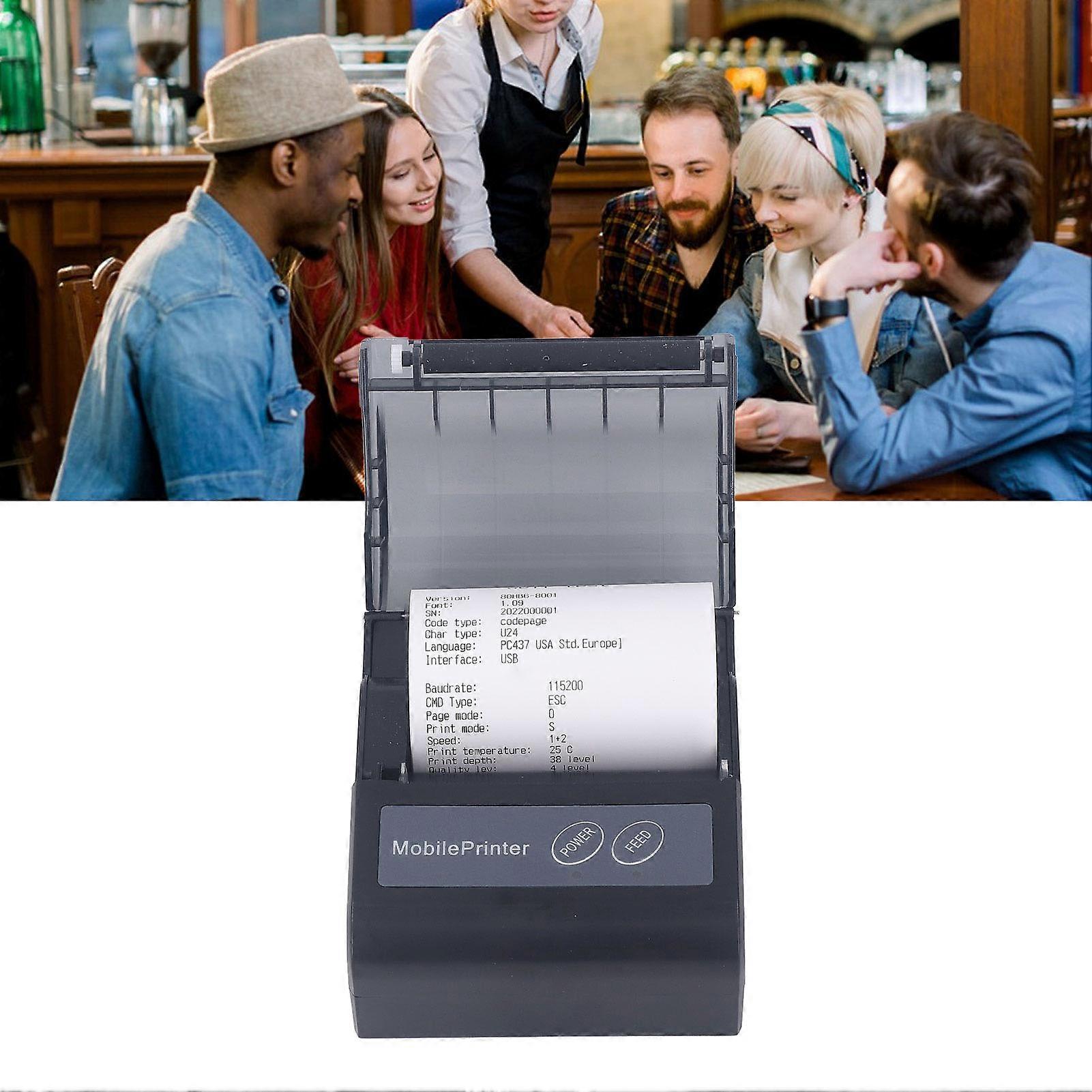 Thermal Receipt Printer Bluetooth Portable Handheld Thermal Printer for Supermarket Restaurant