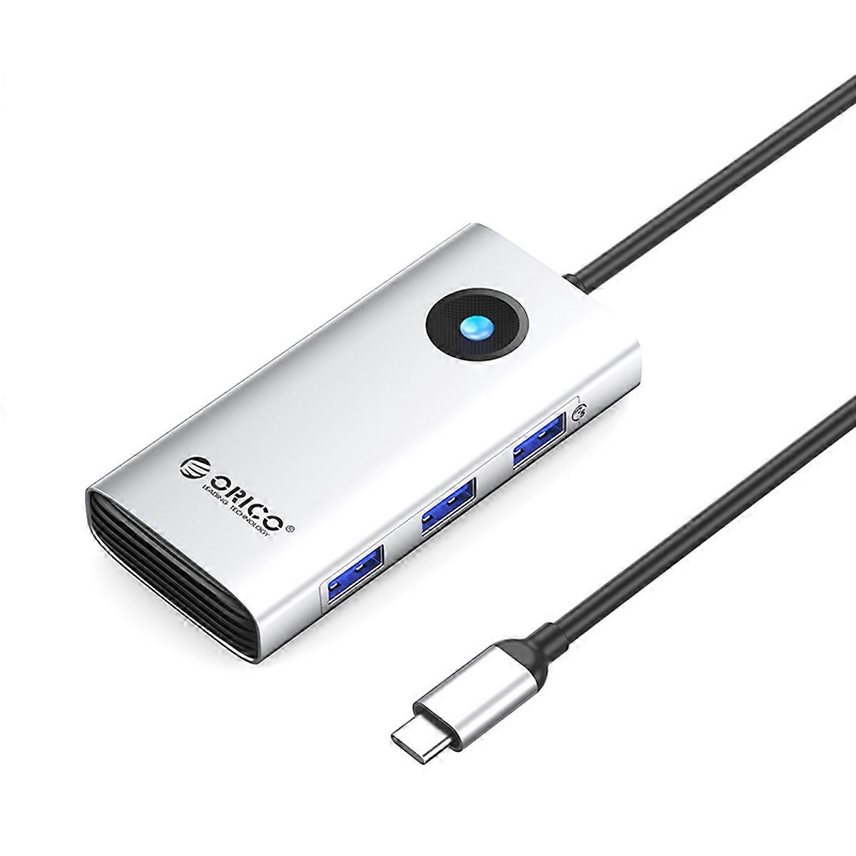 ORICO PW11-6P Portable 6 in 1 Docking Station 4K Video PD 100W Charging Multifunctional Type-C Hub -