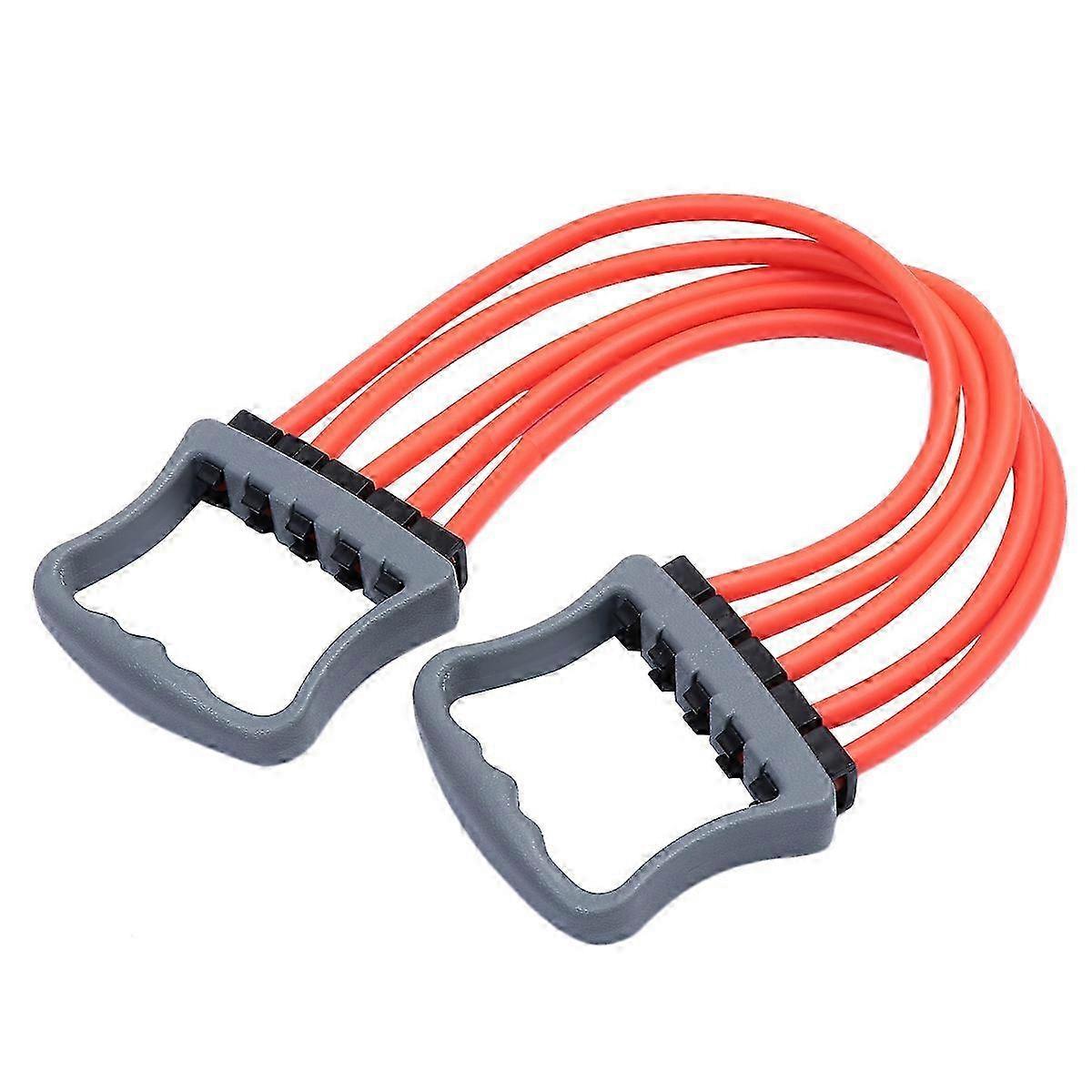 1pc Chest Expander Detachable Spring Exerciser Arm Pulling Resistant Band-62X11CM-Orange