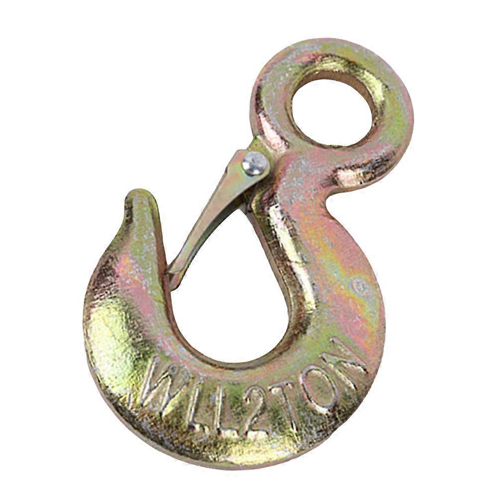 Utility Hooks Strong Clasp Lifting Hook for Highway Construction 5.1 3.1 0.4in Golden 1Pack