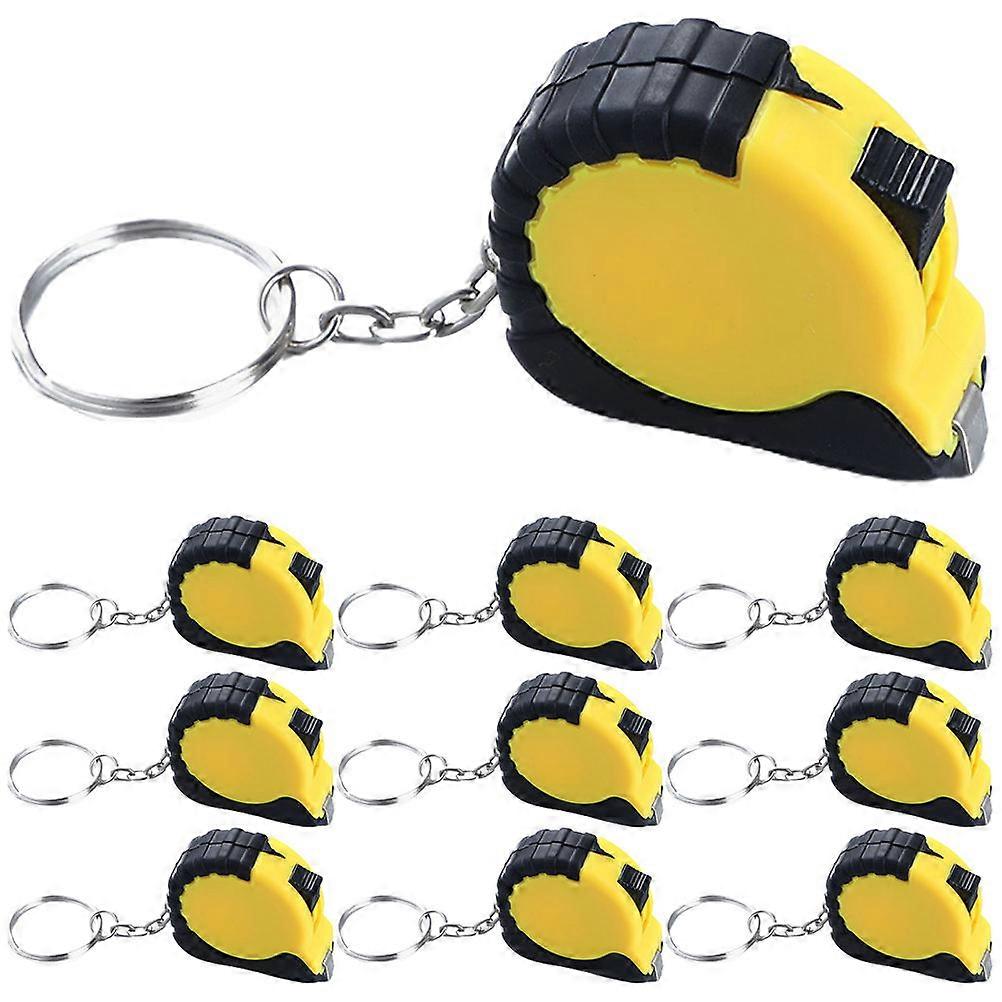 10Pcs Mini Tape Measure Keychain Retractable Measure Tape Pendant