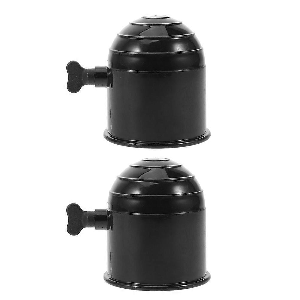 Towing Hitch Ball Cover Security Lock Protection Against Debris For RV Truck 7.00X6.00X6.00CM 2Pcs