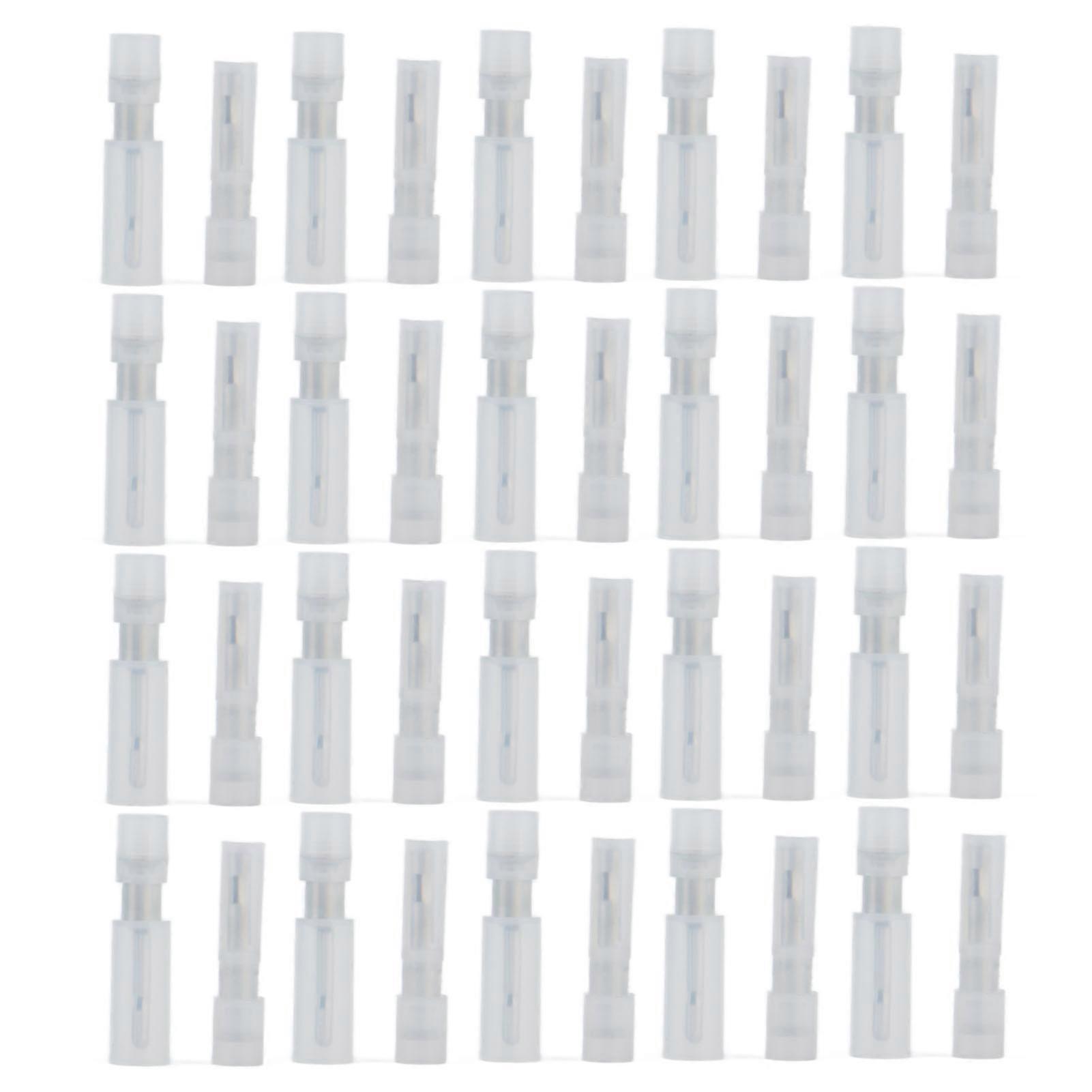 Fully insulated, quick-connect, nylon male and female terminals (0.3-1.0 mm)