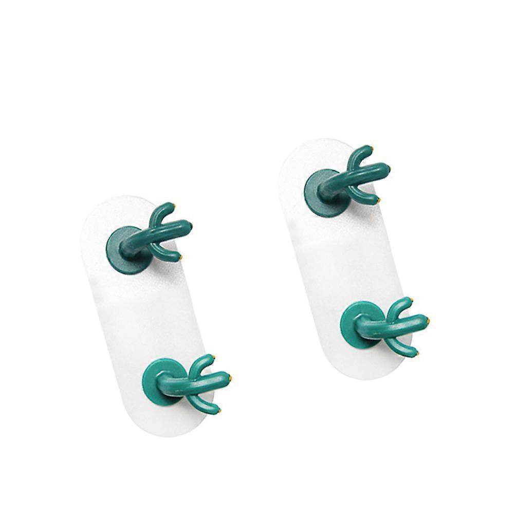 Clothes Hook No Punch Hangers Cactus Shape Adhesive Hanging General Users 2Set