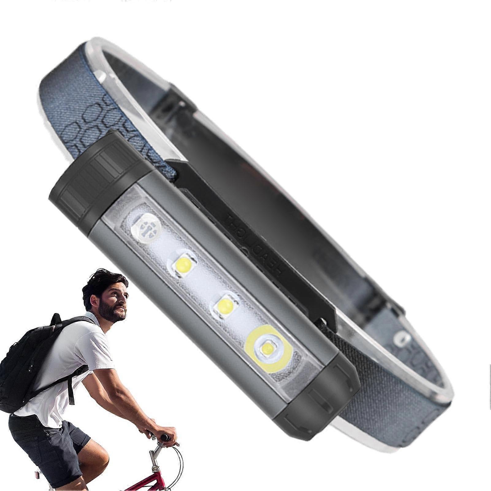 LED Headlamp with 8 Modes, Adjustable Waterproof Design, Super Bright for Camping and Repair, 4 Light Settings