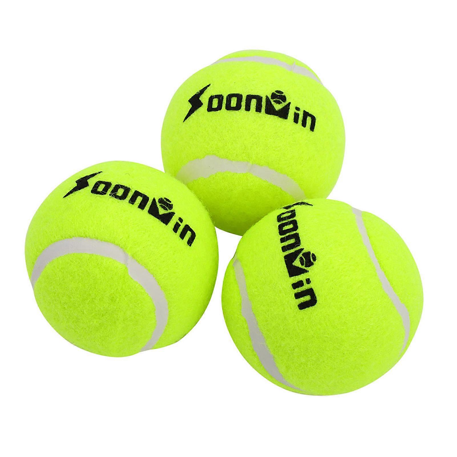 3 Pcs Tennis Ball Prctice Balls for Competition Training Exercises Entertainment