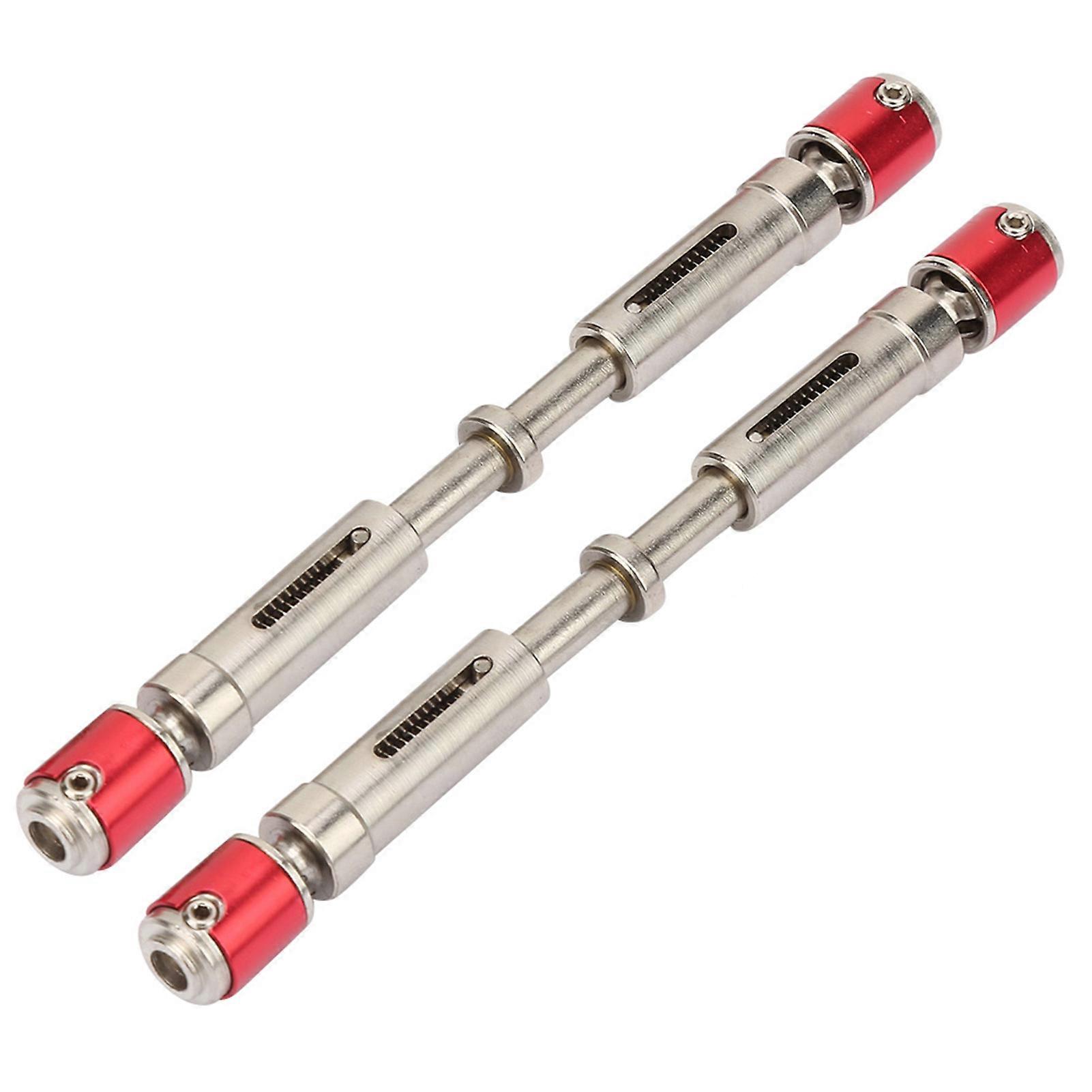 2 Pcs 107mm Stainless Steel Accessory Parts Drive Shafts for Axial SCX10 RC Crawler Car