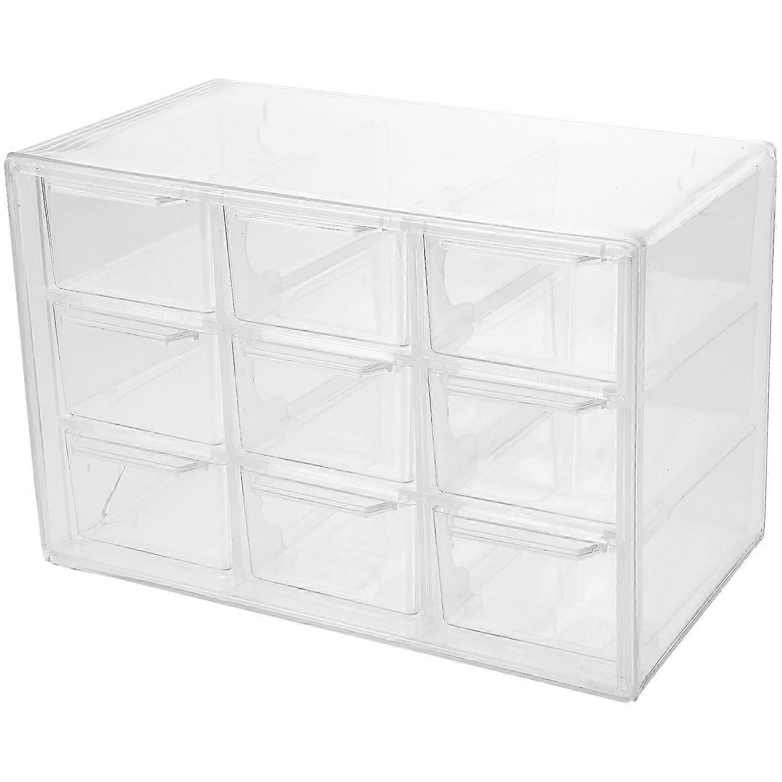 Multi-grid Desk Organizer Storage Box With Removable Drawers Holder Cosmetics Storage Box
