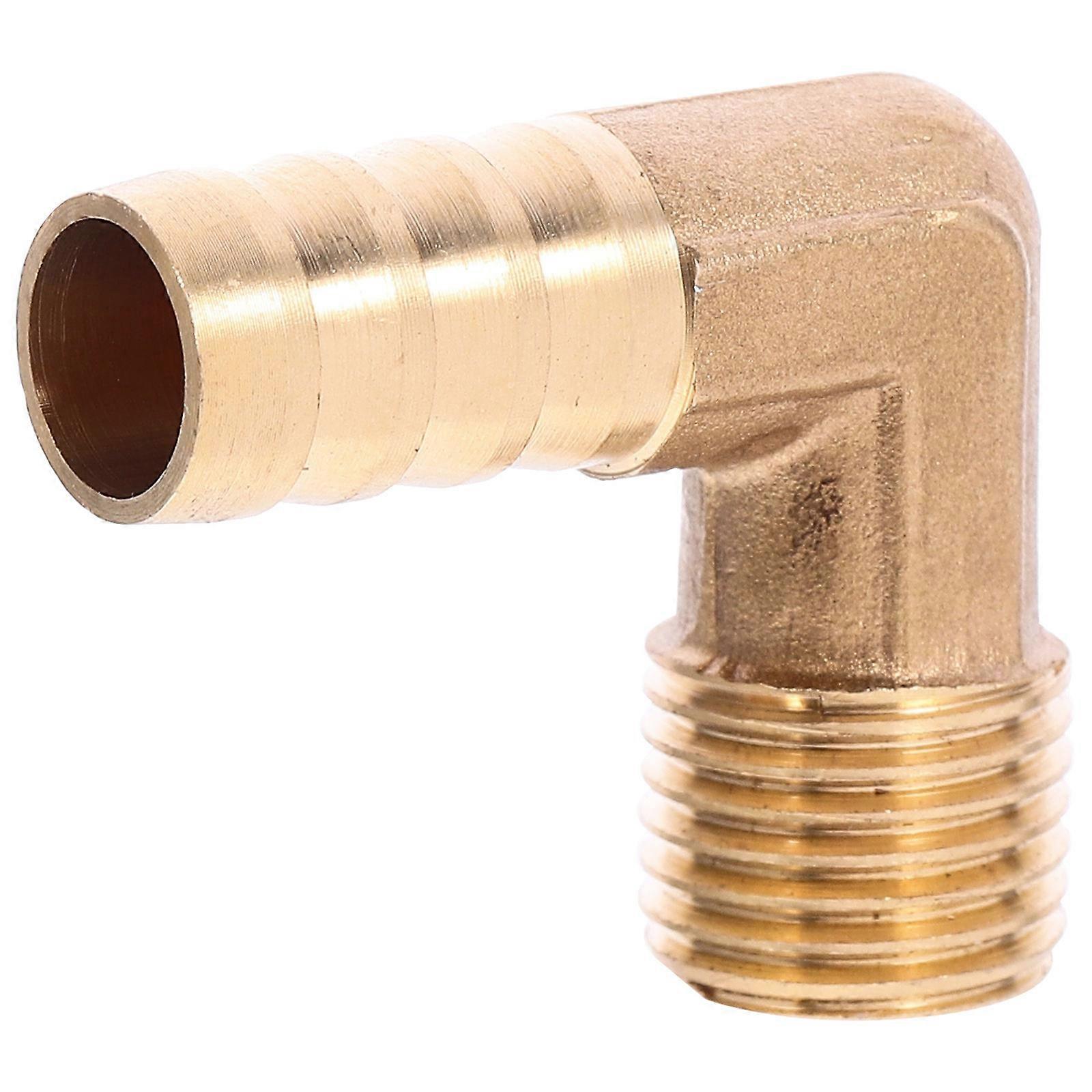 Hose Connectors Copper Elbow Hose Connector Air Hose Fitting Plumbing 1.26X1.06X0.51IN Threaded Connection 1Pcs