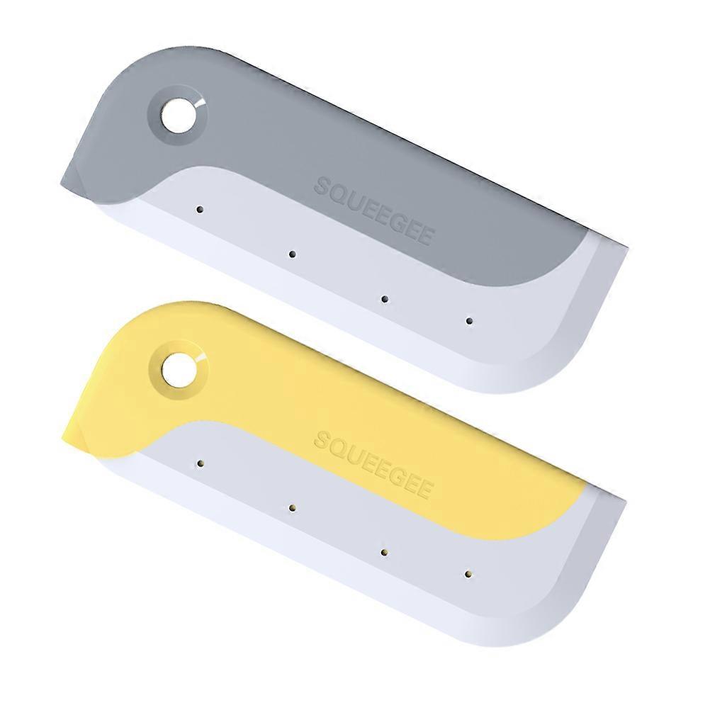 2pcs Mini Squeegee Ergonomic Window Cleaner for Effortless Glass, Tile & Bathroom Mirror Cleaning – Lightweight Design