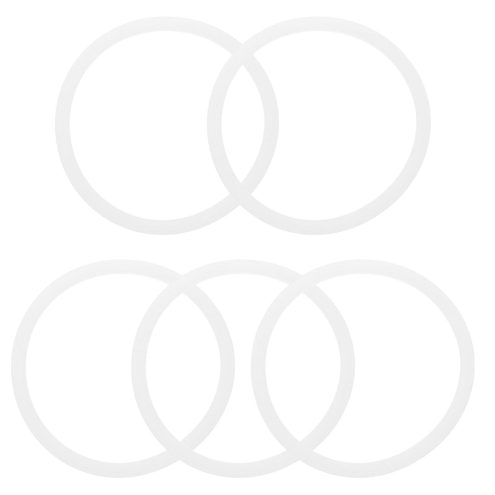 5pcs Silicone Sealing Rings for Water Bottles Easy Install Leak Proof Replacement Gaskets for Bottles