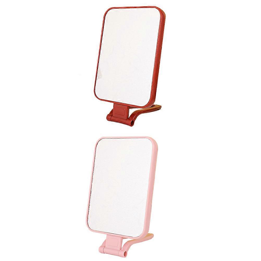Foldable Square Mirror Double Sided Cosmetic Use for Travel Ladies 2Set
