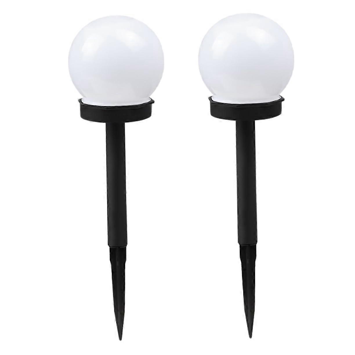 Solar Garden Lights Pack of 2, Durable Ball Shape, Automatic Dusk to Dawn Outdoor Lighting for Lawn and Patio Decor