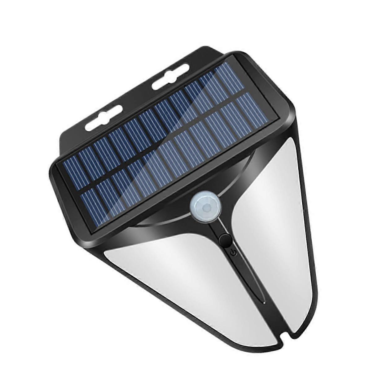 Solar AntiTheft Warning Lamp Induction Alarm Light ABS Black