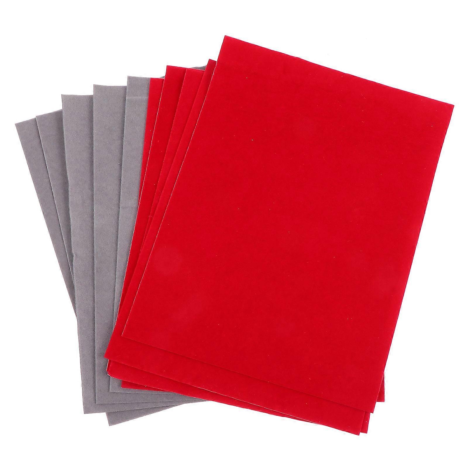 Self Adhesive Flocked Cloth Sheets for Jewelry Box Lining, DIY Renovation, and Packaging Projects