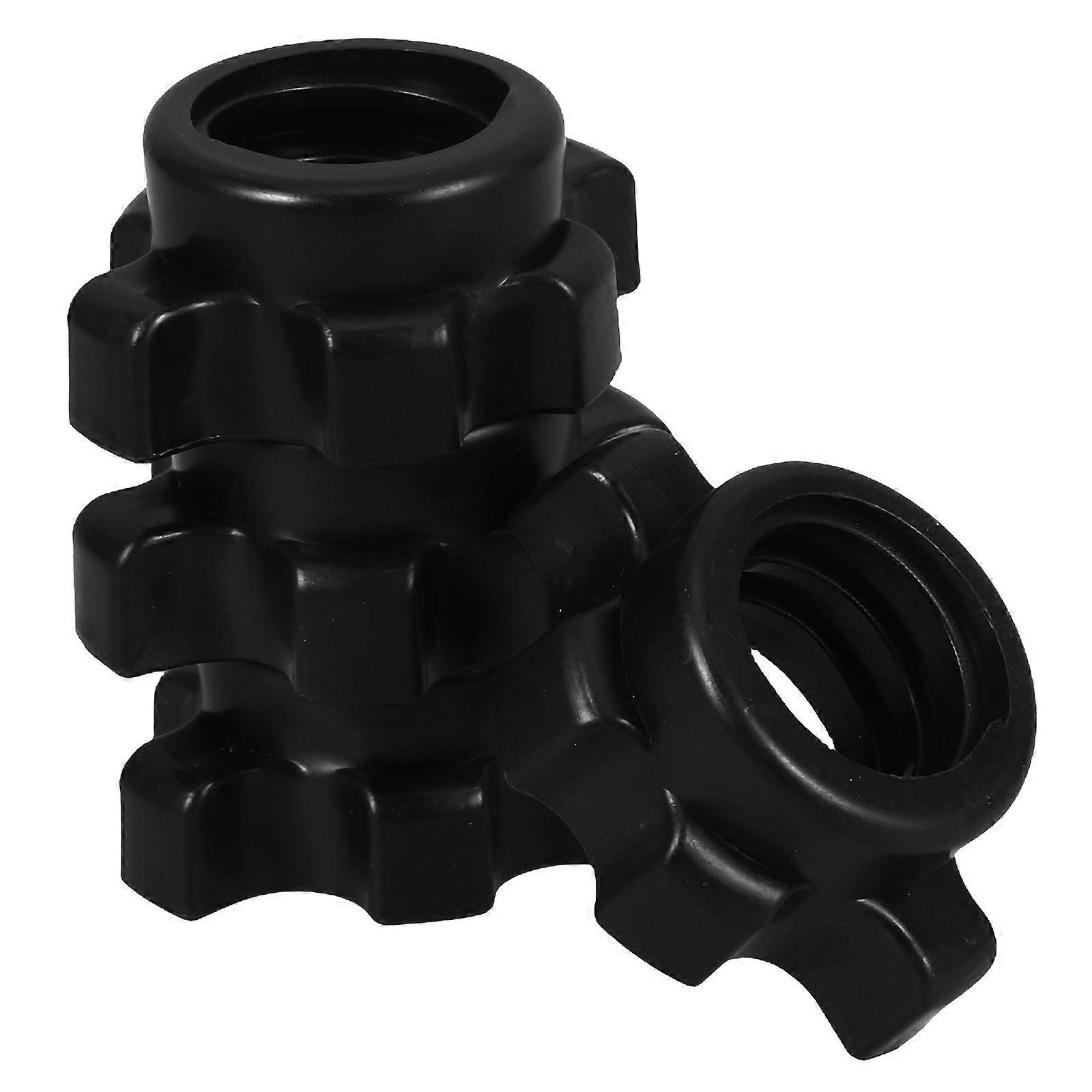 4pcs Dumbbell Rod Nut Spinlock Collars for Weight Lifting – Durable Barbell Fixing Accessories for Home Gym, Easy Installation, Fits Inner Bars