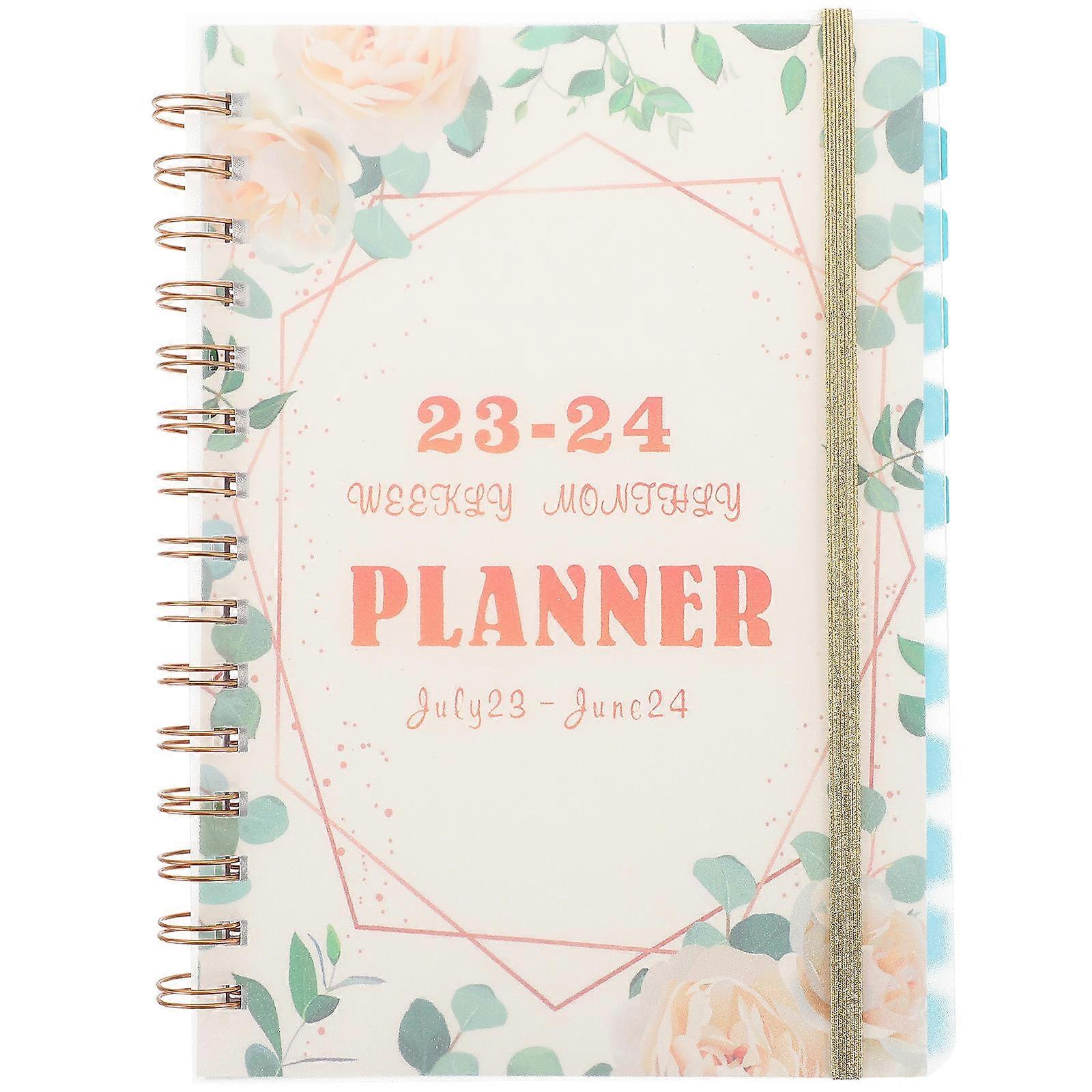 Multi-Function Academic Planner Notebook Office Accessory Teachers 8.7×6.3×0.6in Scheduling 1Set
