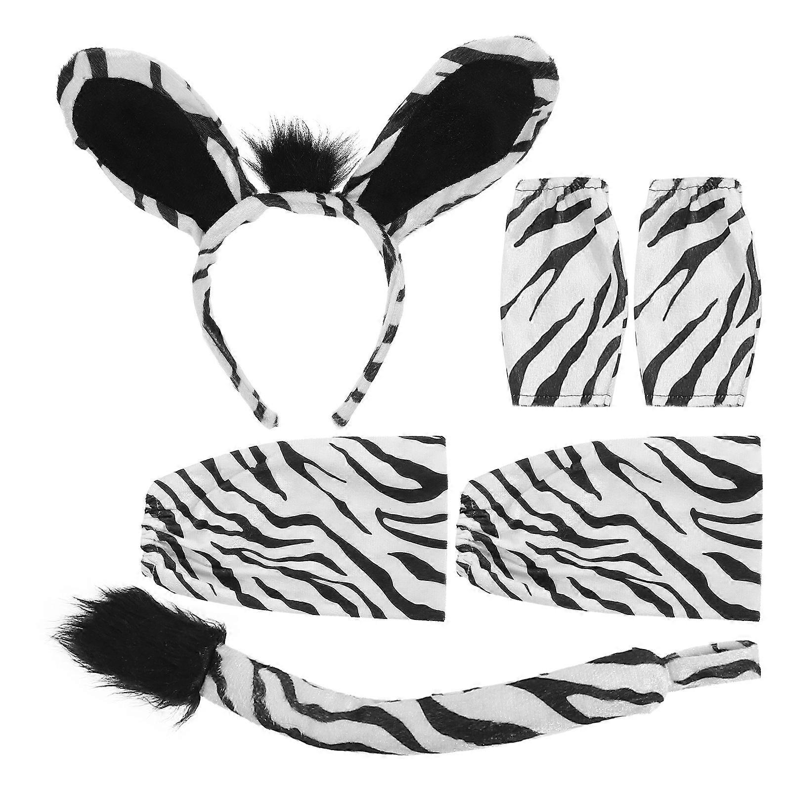 Cosplay Accessories Ears And Tail Set Multi Color Masquerade Carnival Headband 1Set