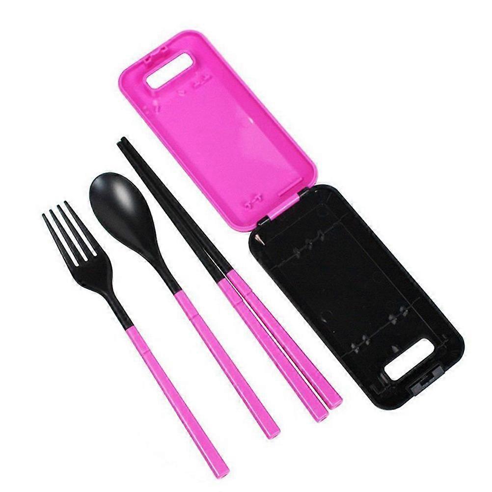 Portable Folding Cutlery Set with Chopsticks, Fork, Spoon & Case for Outdoor Camping, Picnics & Daily Use