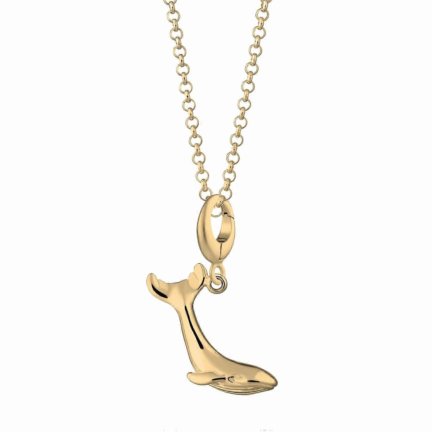 Gold Plated Whale Necklace CNGWHA-1