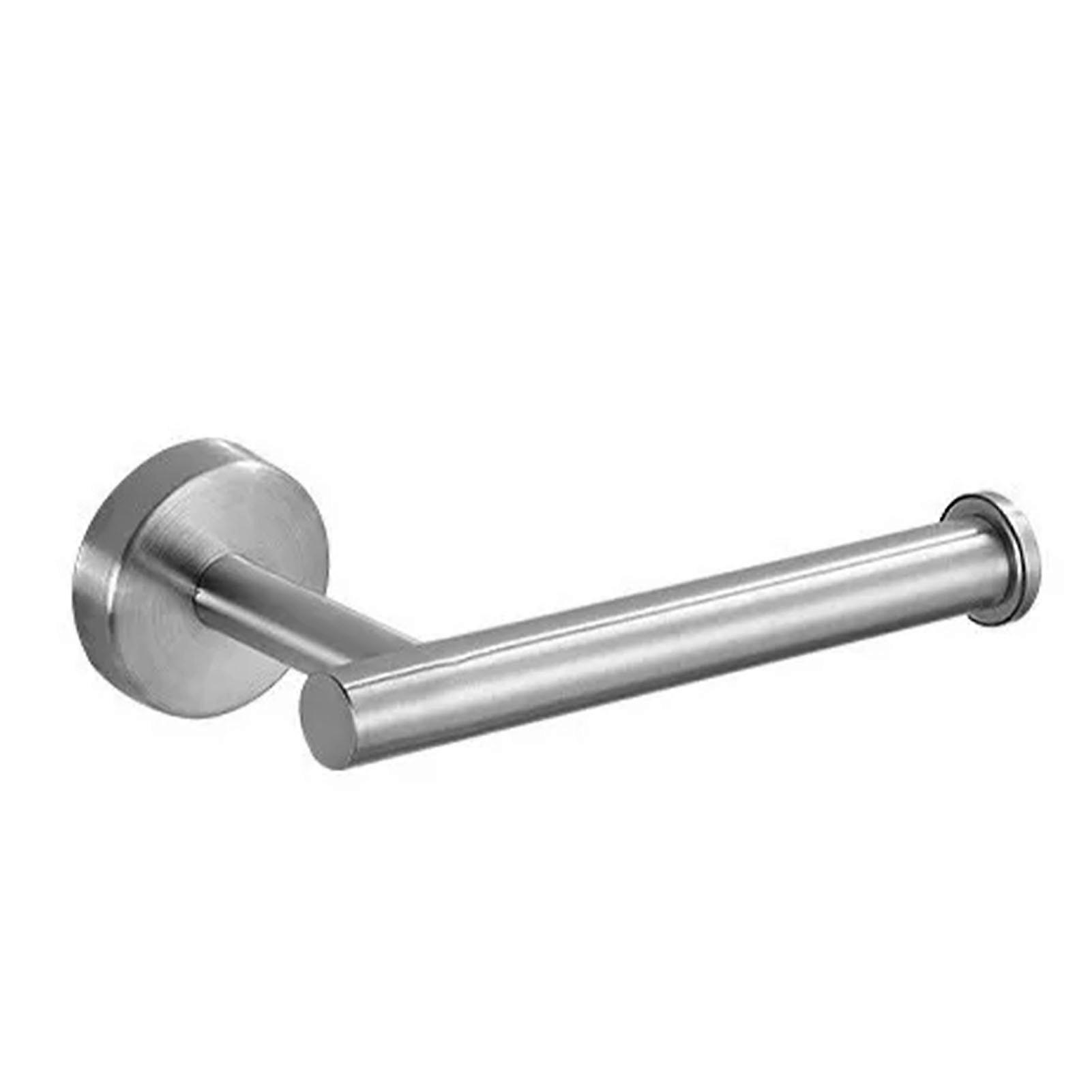 5ピースバスルームハードウェアアクセサリーセットタオルラックペーパーホルダーフック粘着フック多機能バスルームセットシルバー