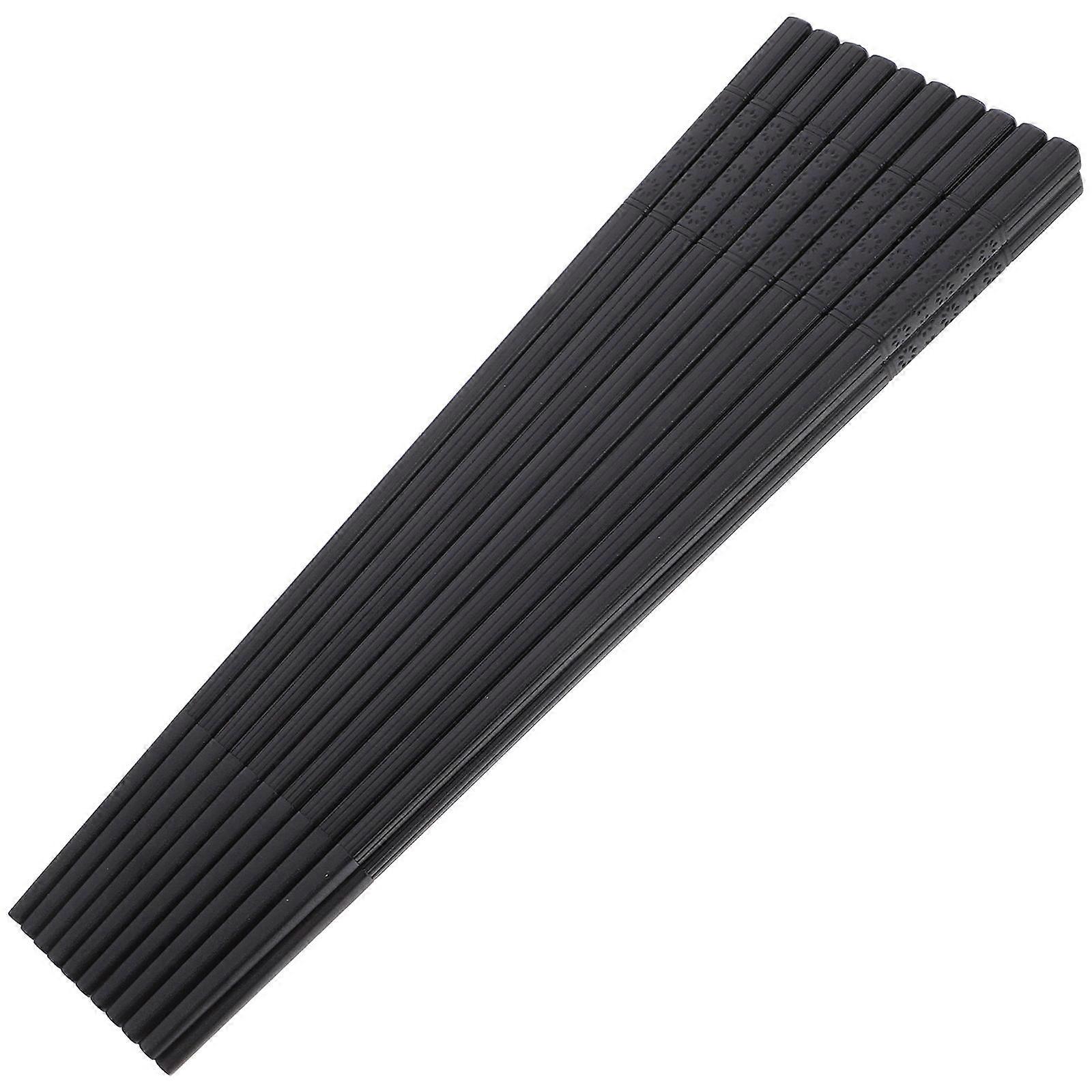 Chopsticks Dishwasher Safe Minimalist Design Slender with Pointed Tips for Adults Home Dining Party Events 10Pairs