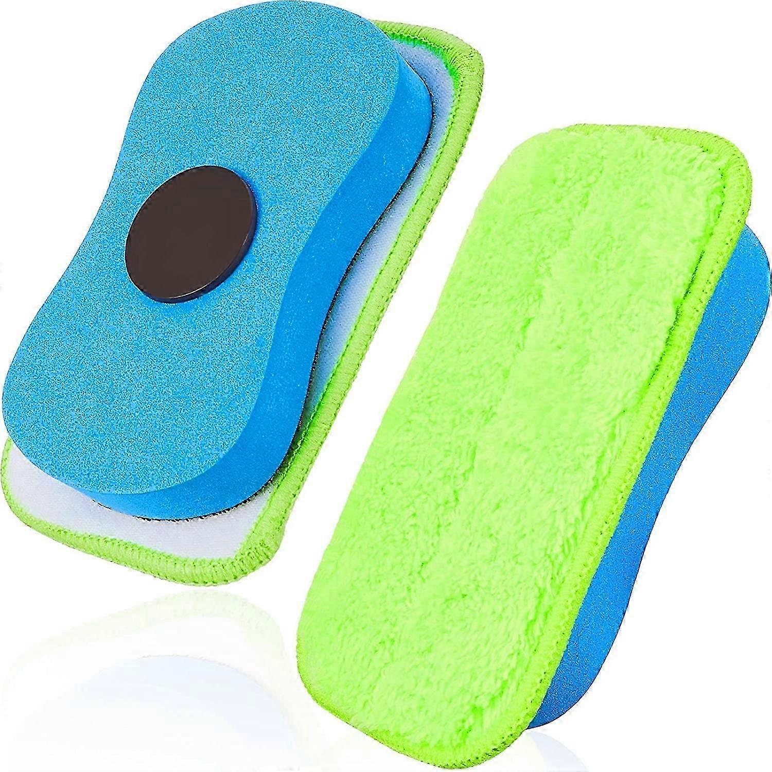 Magnetic Chalkboard Eraser Set for Efficient and Reusable Classroom Cleaning