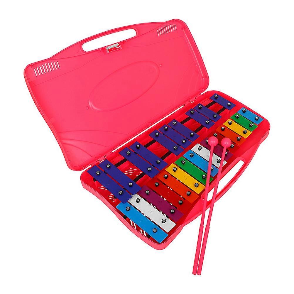 Kids Musical Instruments Xylophone For Beginner Music Training Pink 1Set