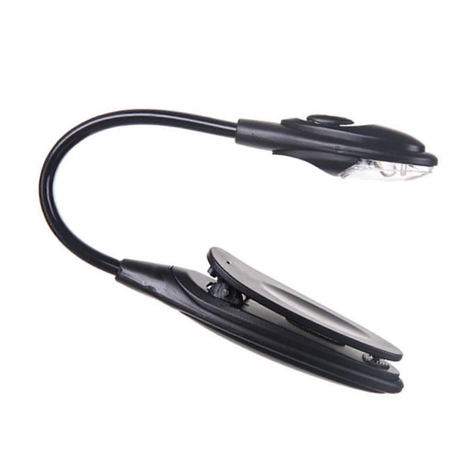 LED Clip Light with Flexible Arm, Portable Desk Lamp for Reading, Strong Clamp Night Light for Bedroom and Study