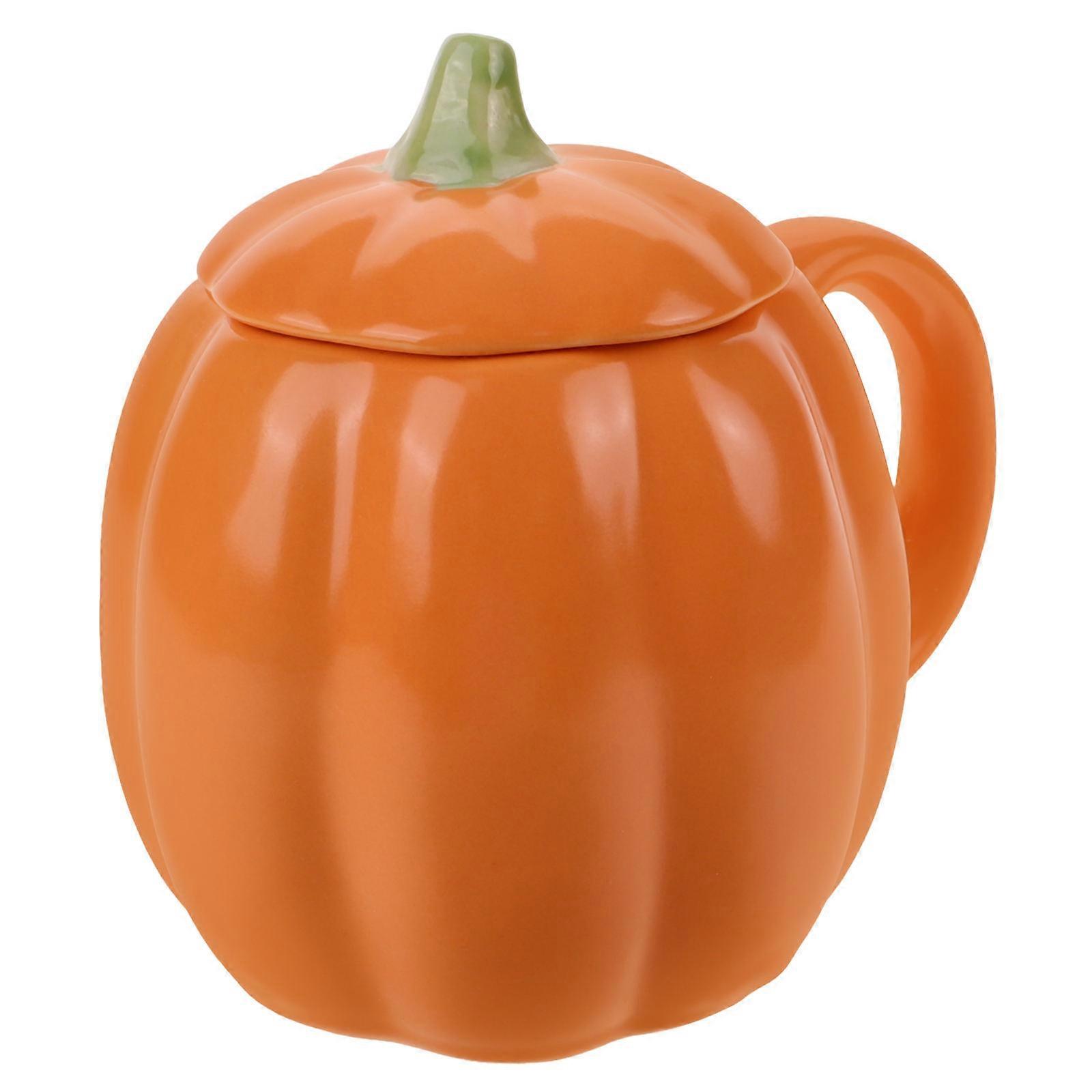 Here's a refined and engaging product description for your **Creative Pumpkin Shaped Ceramic Mug**:
🍂 **Creative Pumpkin Shaped Ceramic Mug with