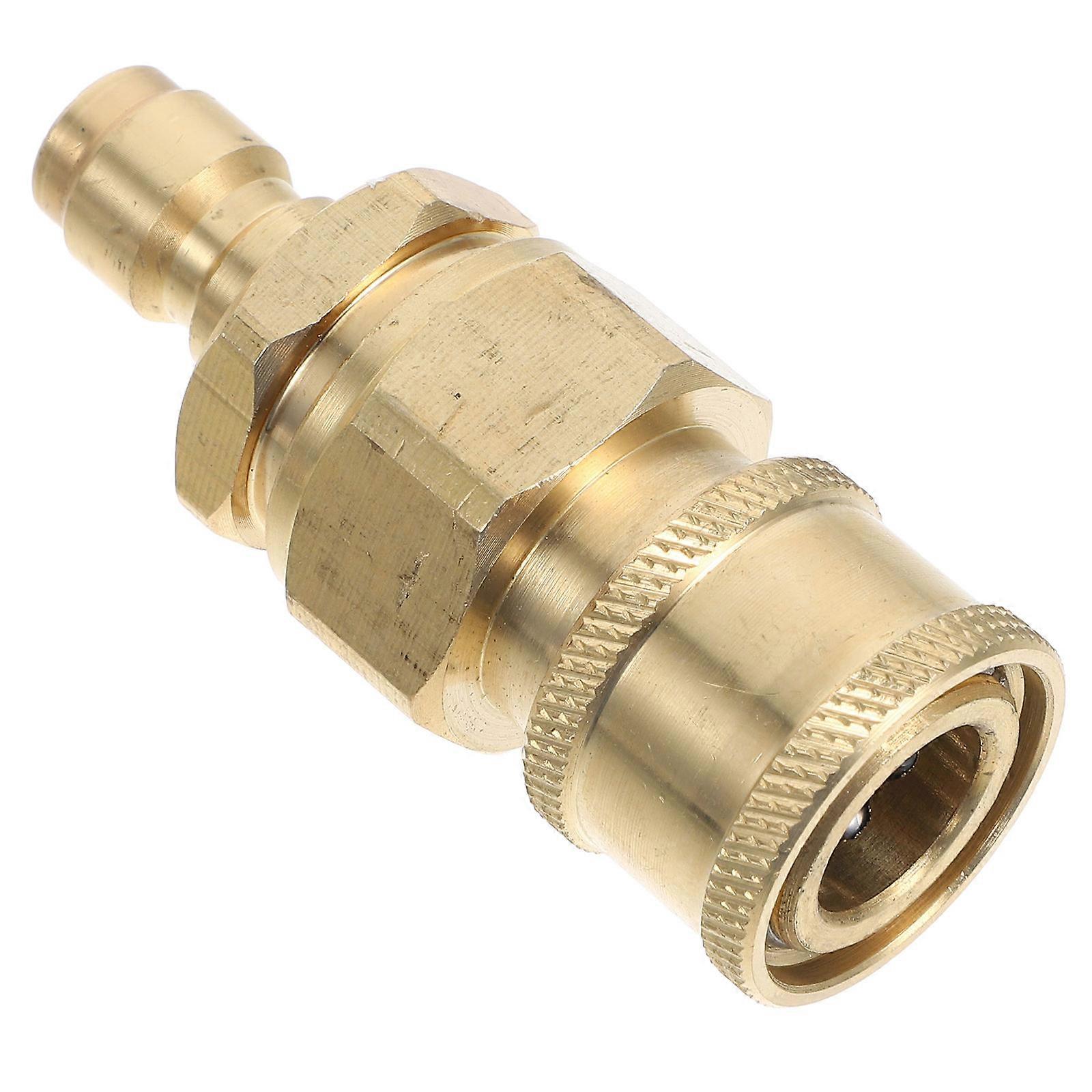 1 Pair Quick Connect Kit for Pressure Washer – Durable Brass Fittings Adapter Set for Easy Coupling, Versatile Use in Home, Patio & Industrial