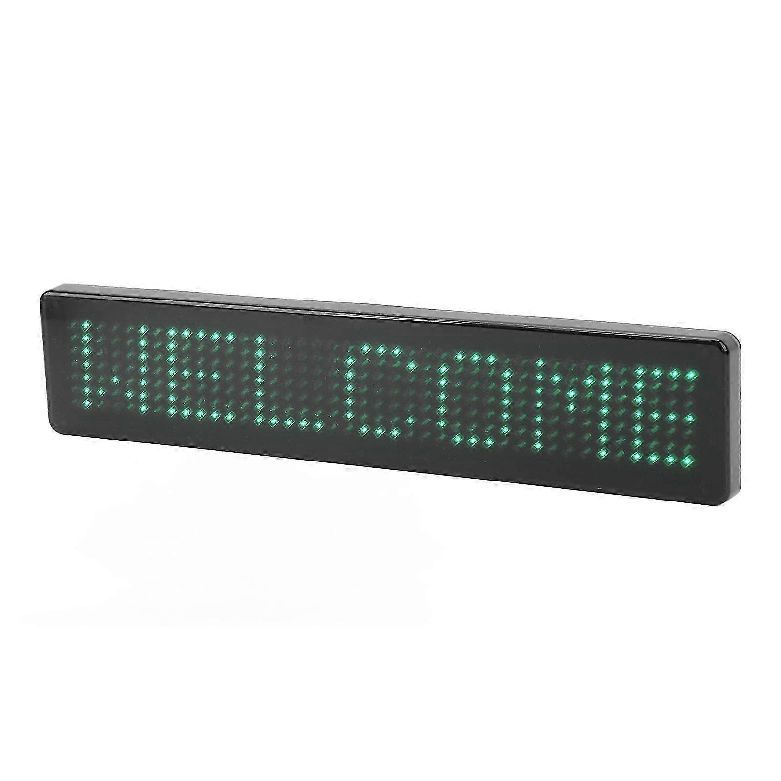 Programmable Scrolling LED Matrix Panel Sign with Remote Control - Green Display for Store, Car, Bar & Hotel Z741G