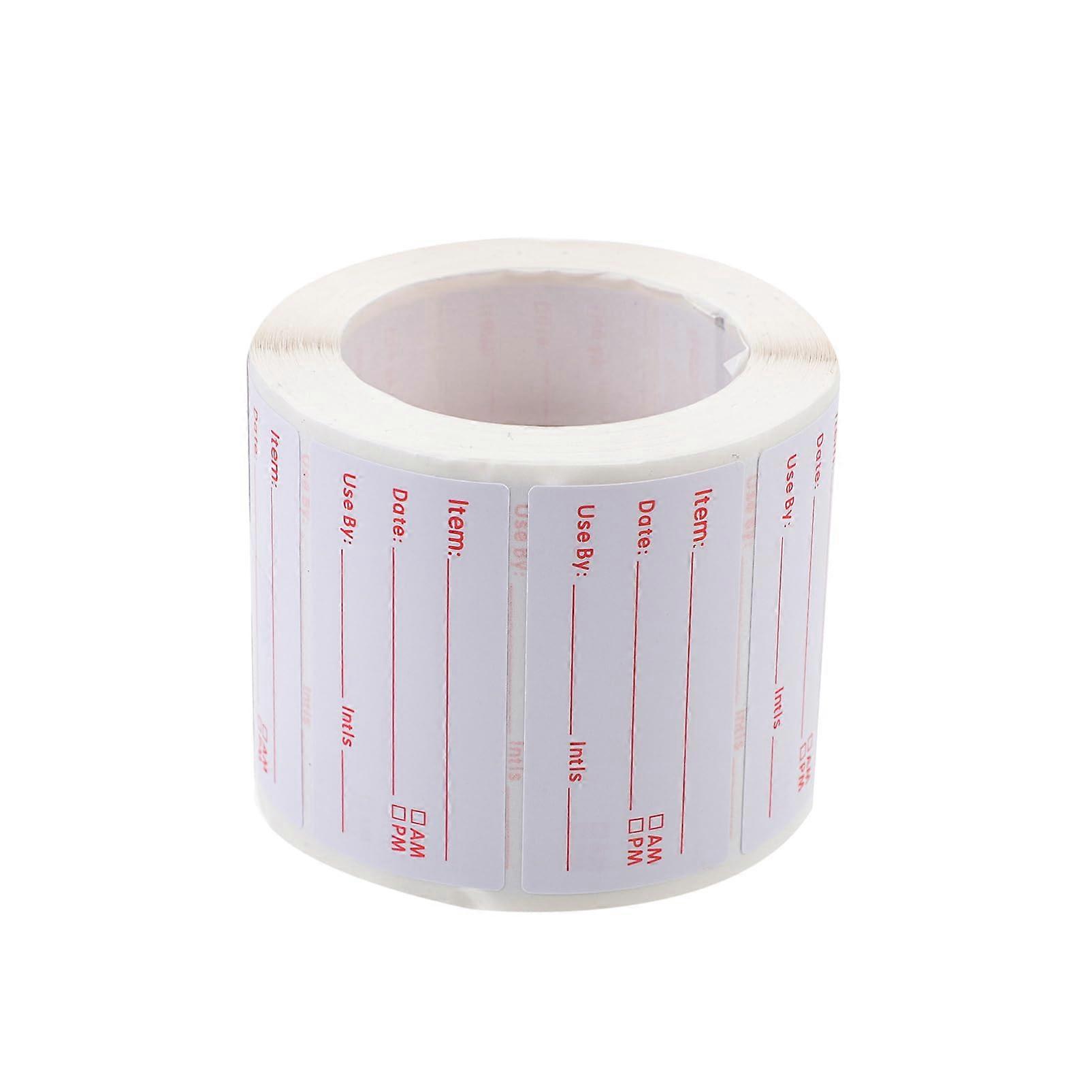 1 Roll Sticker Pantry Labels Removable Food Labels Fridge Deodorant Fridge Lamp Writeable Labels Durable Food Labels Adhesive red 5X2.5X0.1cm