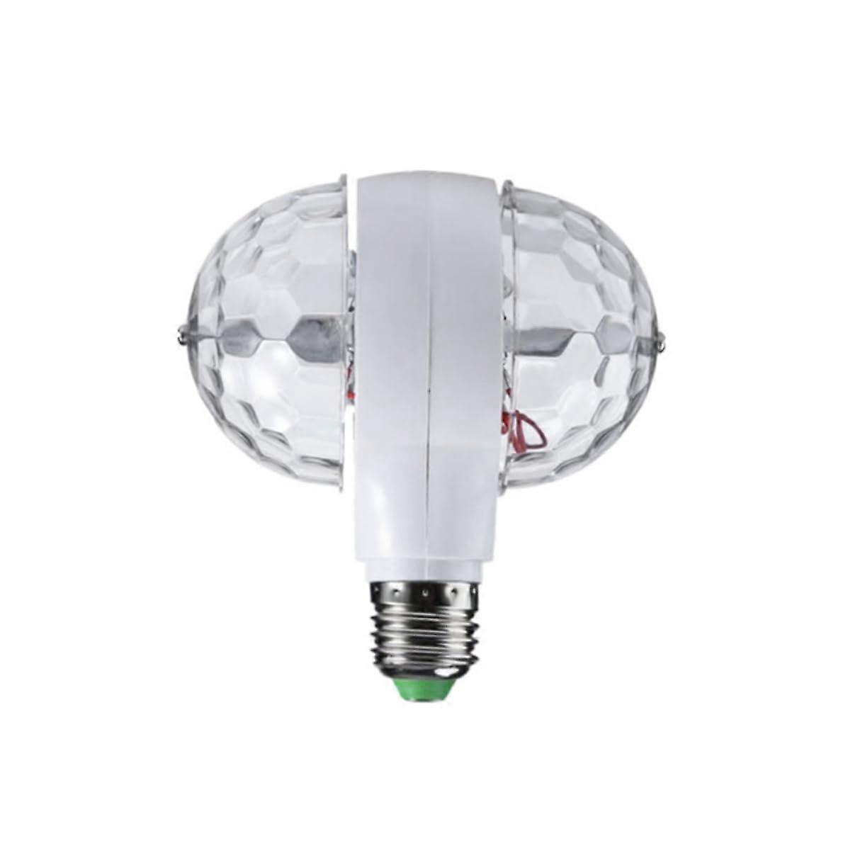 Party Lighting Mini Double Head Magic Ball Light Rotating Stage DJ Lights Disco Ball 12.5 X 12 Cm Pack Of 2