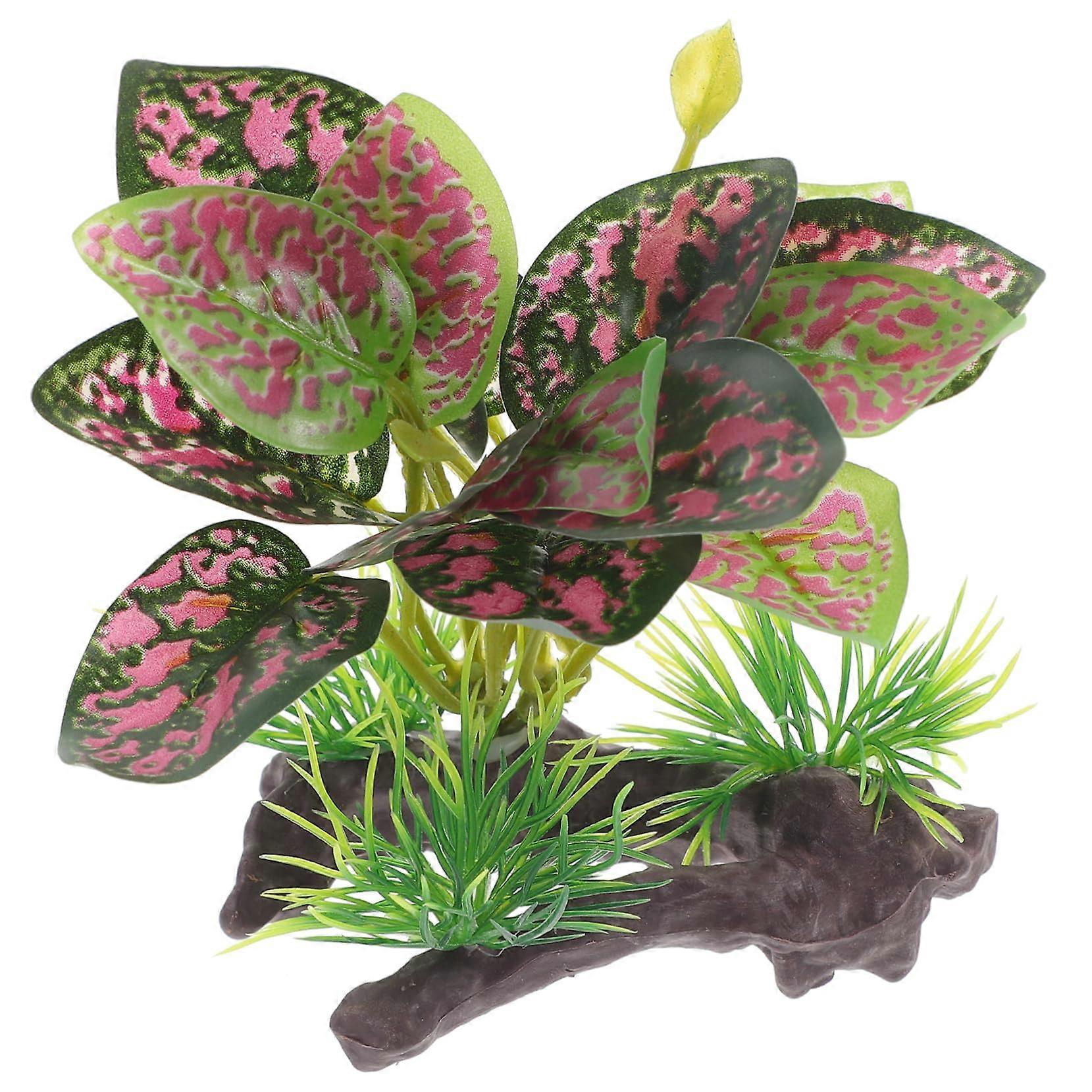 Artificial Plant for Terrariums and Aquariums Lifelike Color Tones Safe Non Toxic Reptiles and Fish Compatibility