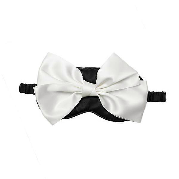 Silk sleep mask with large bow