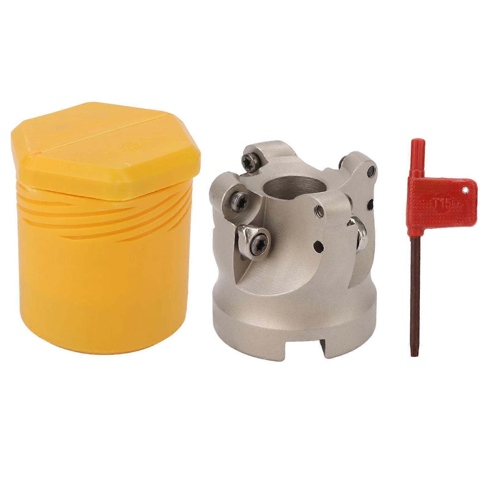 Face Milling Cutter 4 Flut Face Mill Head 40cr Strong Rigidity Milling Cutter Tool for Metal Processing