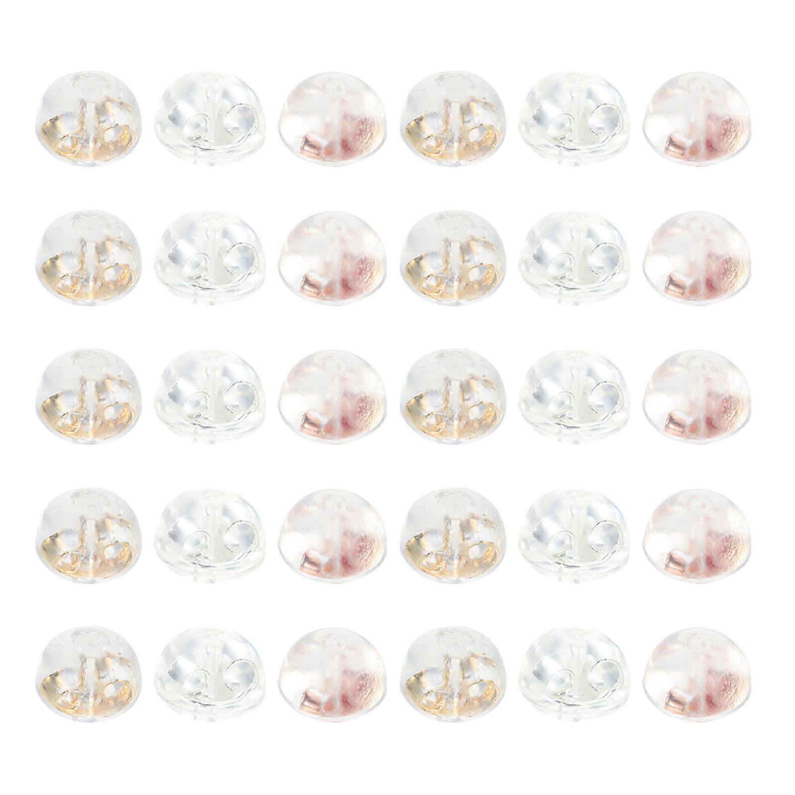 Silicone Earring Backs for Earrings Assorted Color Lightweight and Durable 30 Pieces