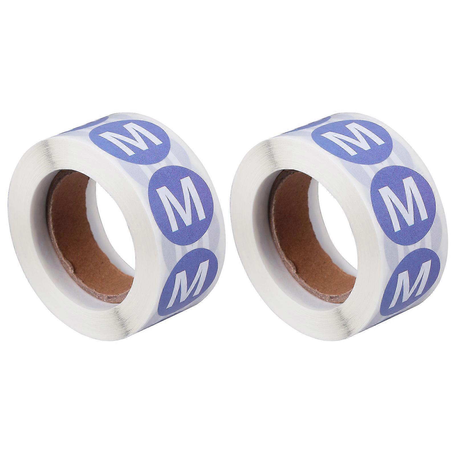 סגול בגדים גודל מדבקות תוויות לתפאורה 2 גלילים עגול נייר מדבקות כמויות מספיקות