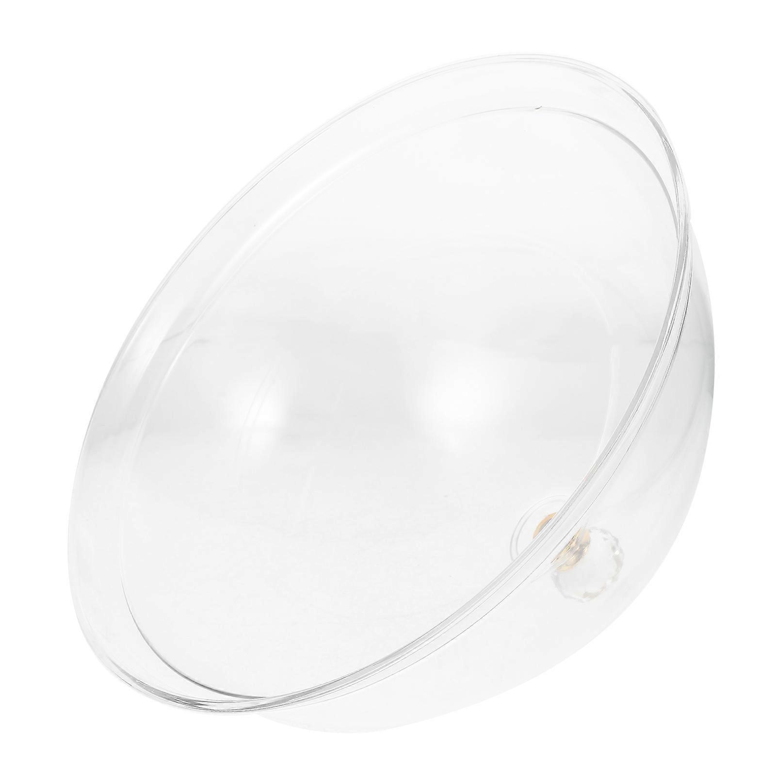 Acrylic Cake Dome Cover for Home Use with Handle and Stylish Clear Design 7.5 inches