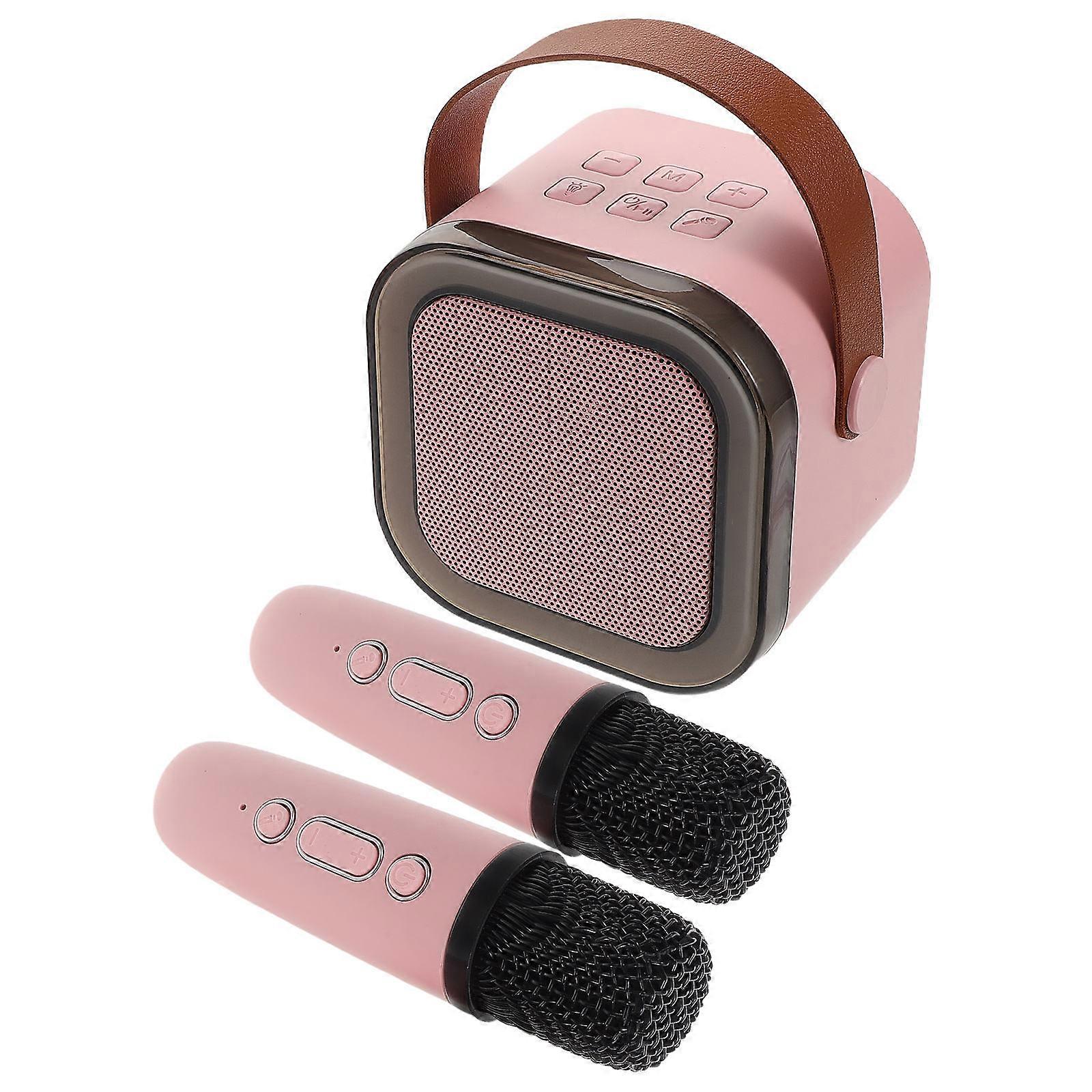 Karaoke Machine Mini Portable Speaker Dual Singing Wireless Connectivity Streaming 1Set