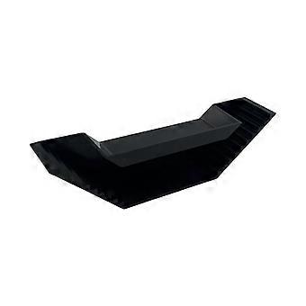 Decorazione per acquari, caverna, tunnel di gamberetti, pesci di plastica, decorazioni nascoste per acquari domestici e commerciali, nero